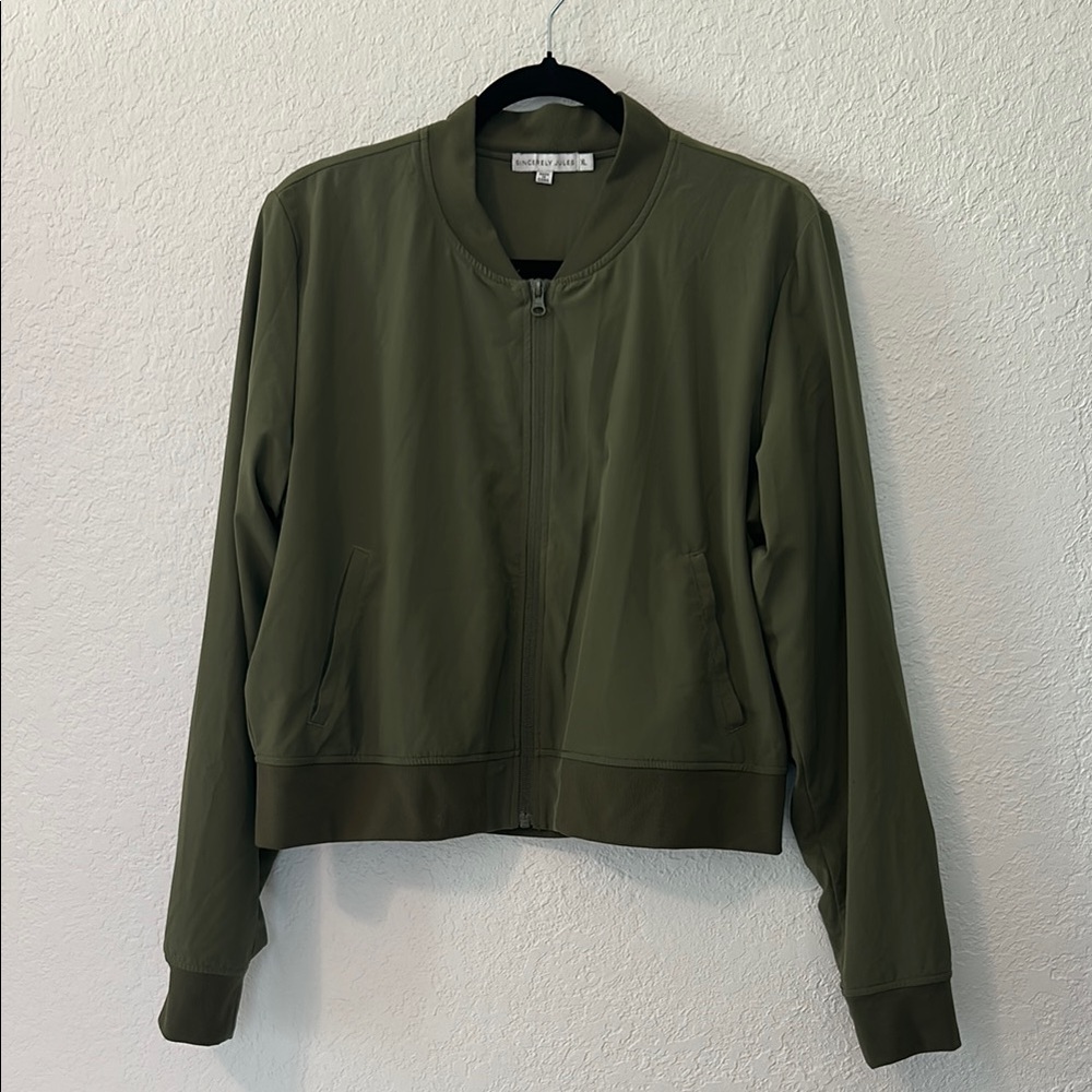 Sincerely Jules Green Bomber Jacket XL